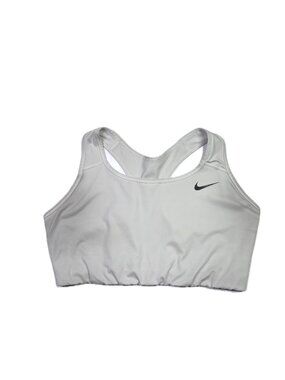 Nike Dri-Fit Women's Plus Size 2X Racerback Sports Bra Wireless Pale Grey *Wear